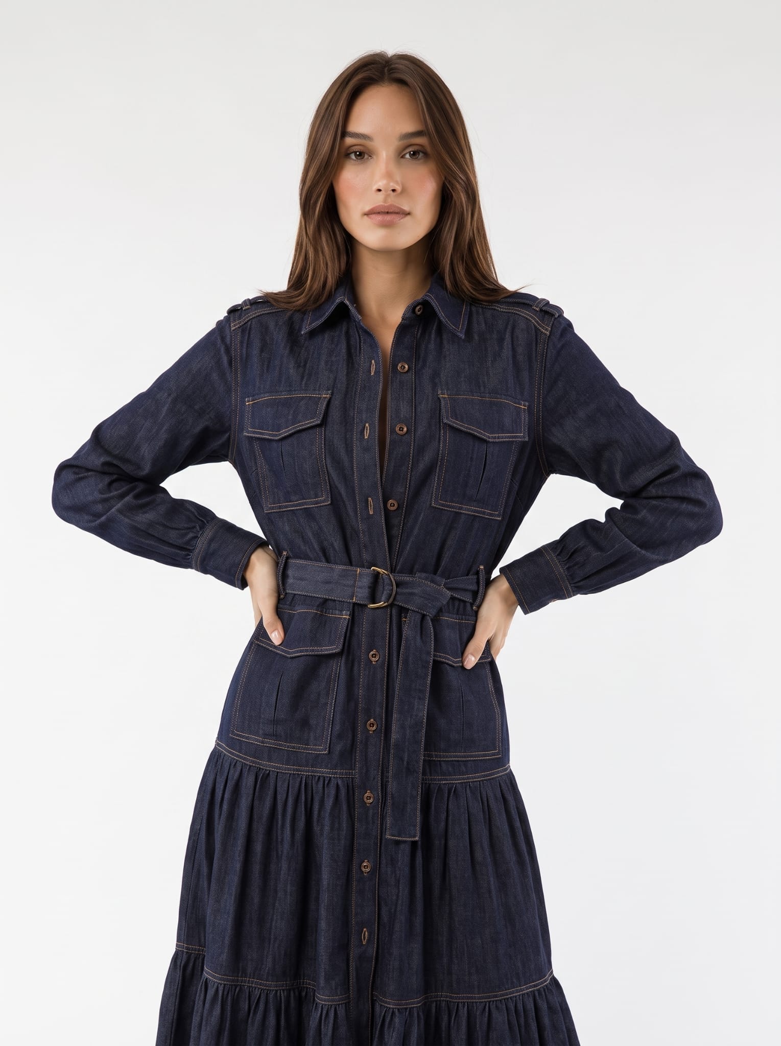 Chemisier Nives - Denim Blu Abito donna