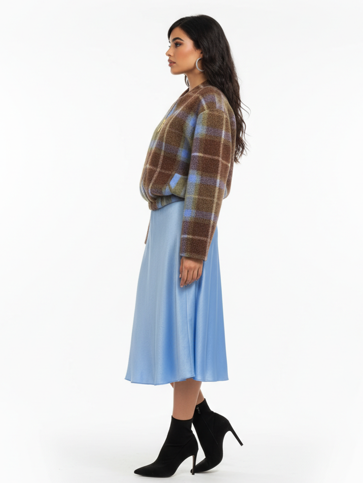 Bomber Arisa - Marrone e azzurro donna