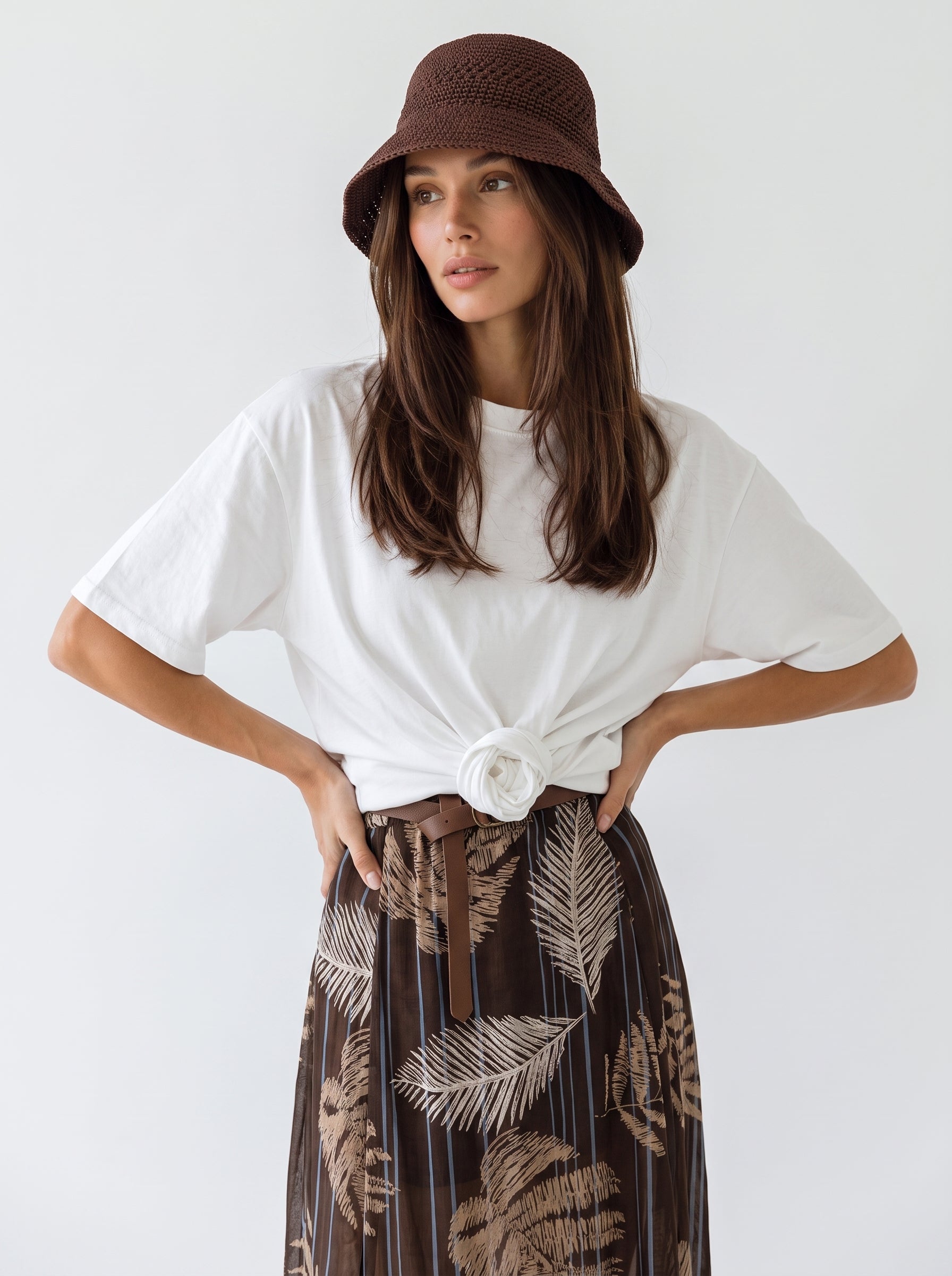 T-Shirt Brooklyn - Bianco donna