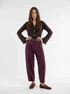 Pantalone Nerissa - Bordeaux Pantalone donna