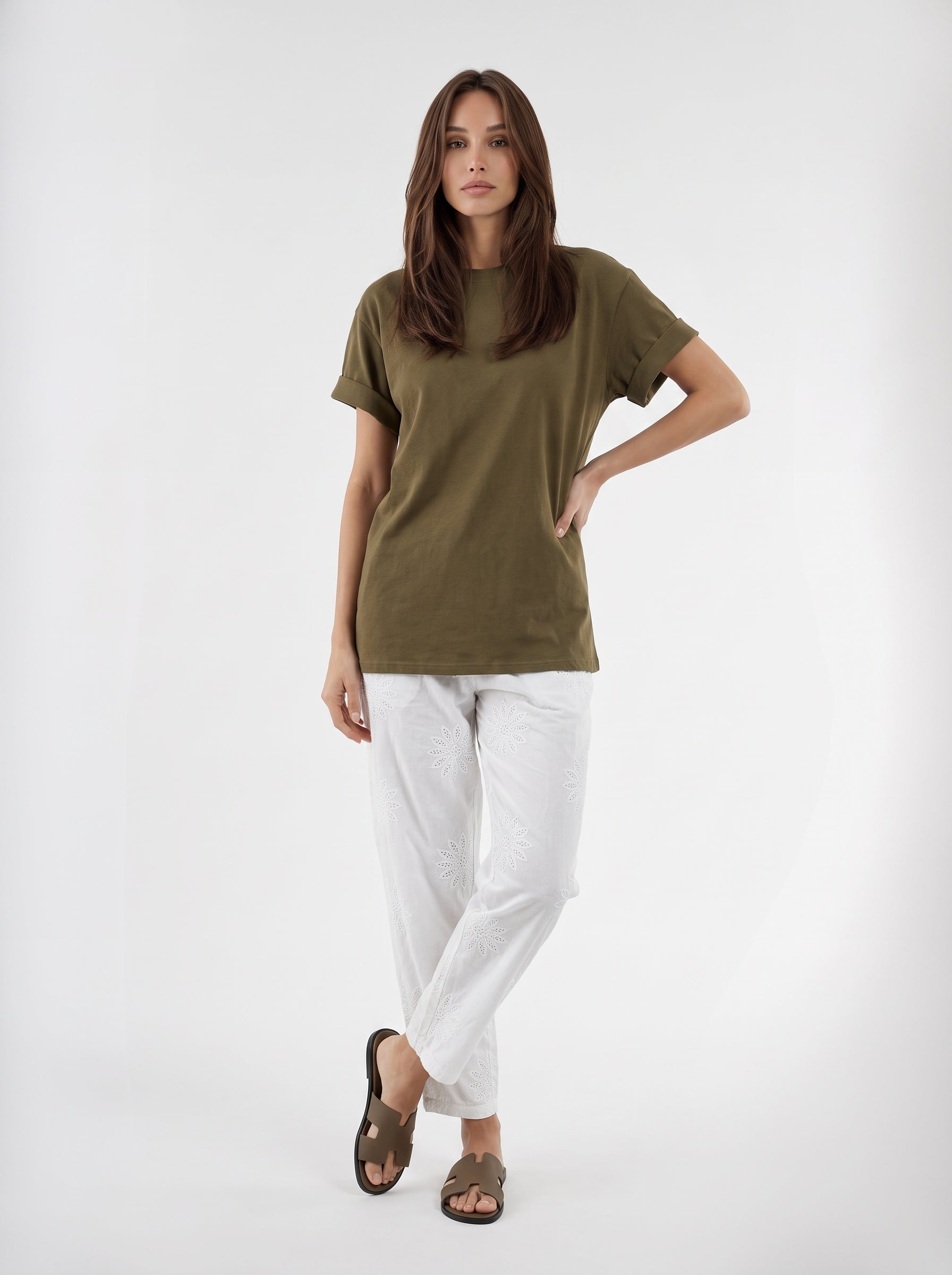 T-Shirt Brooklyn - Verde donna