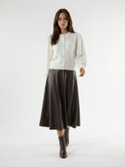 Mavi – Cardigan morbido in lana Panna donna