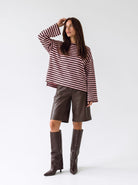 T-Shirt Mariselle – Rosa/Marrone T-Shirt donna