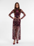 Abito Isabeau – Bordeaux / Animalier Abito donna