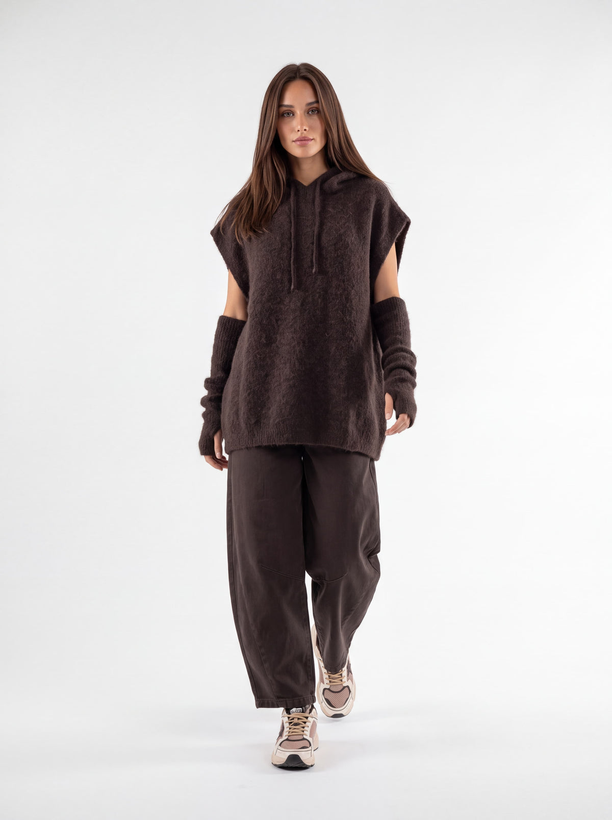 Maxi Pull Orielle – Marrone Maglia donna