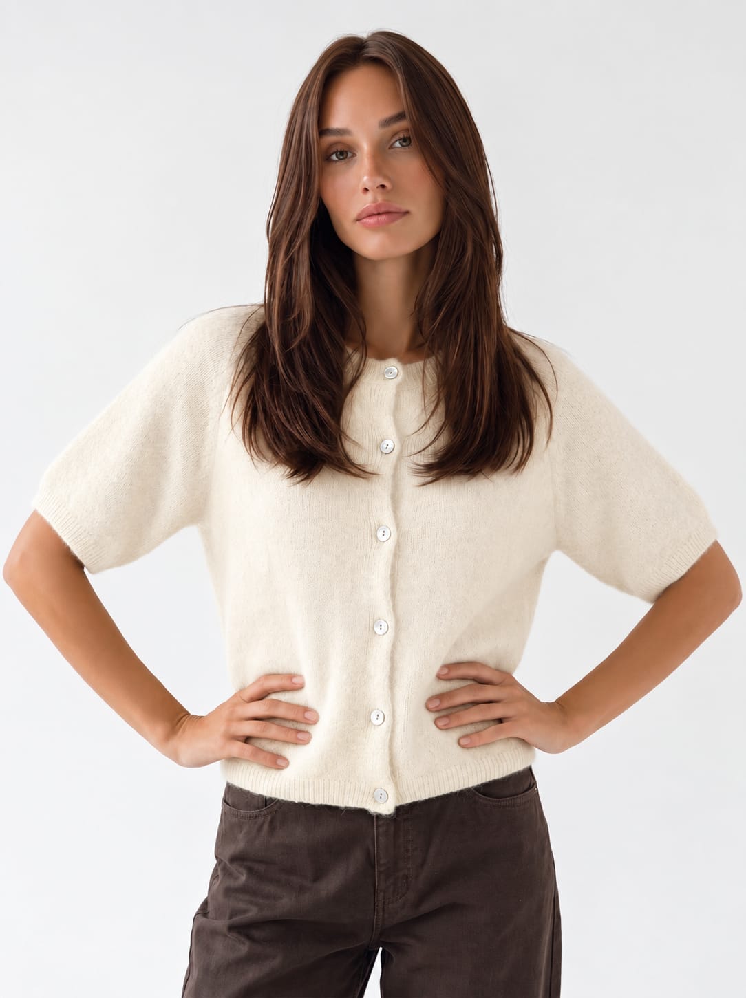 Cardigan Evania – Burro Cardigan donna