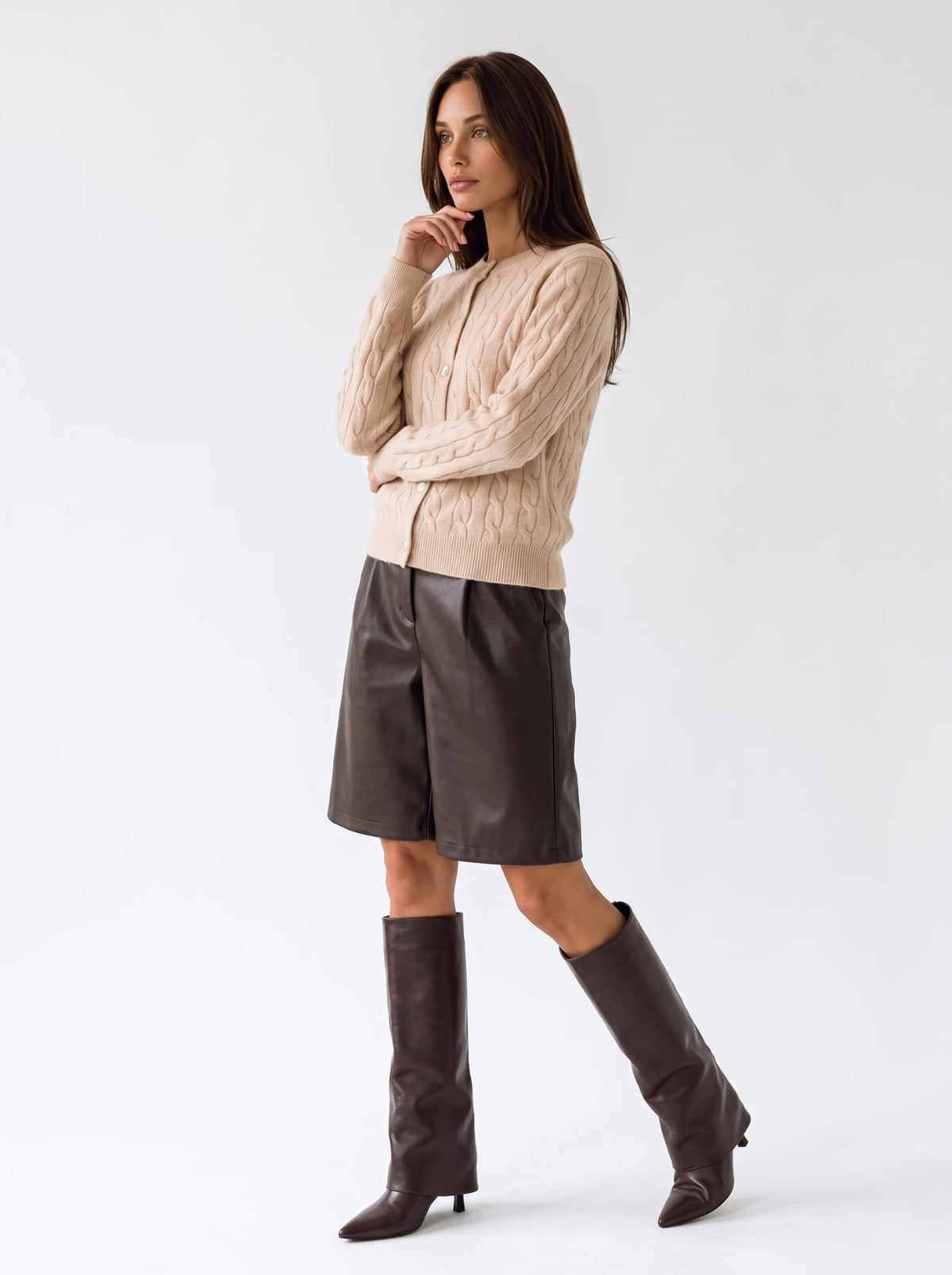 Cardigan Léonie - Rosa cipria Cardigan donna