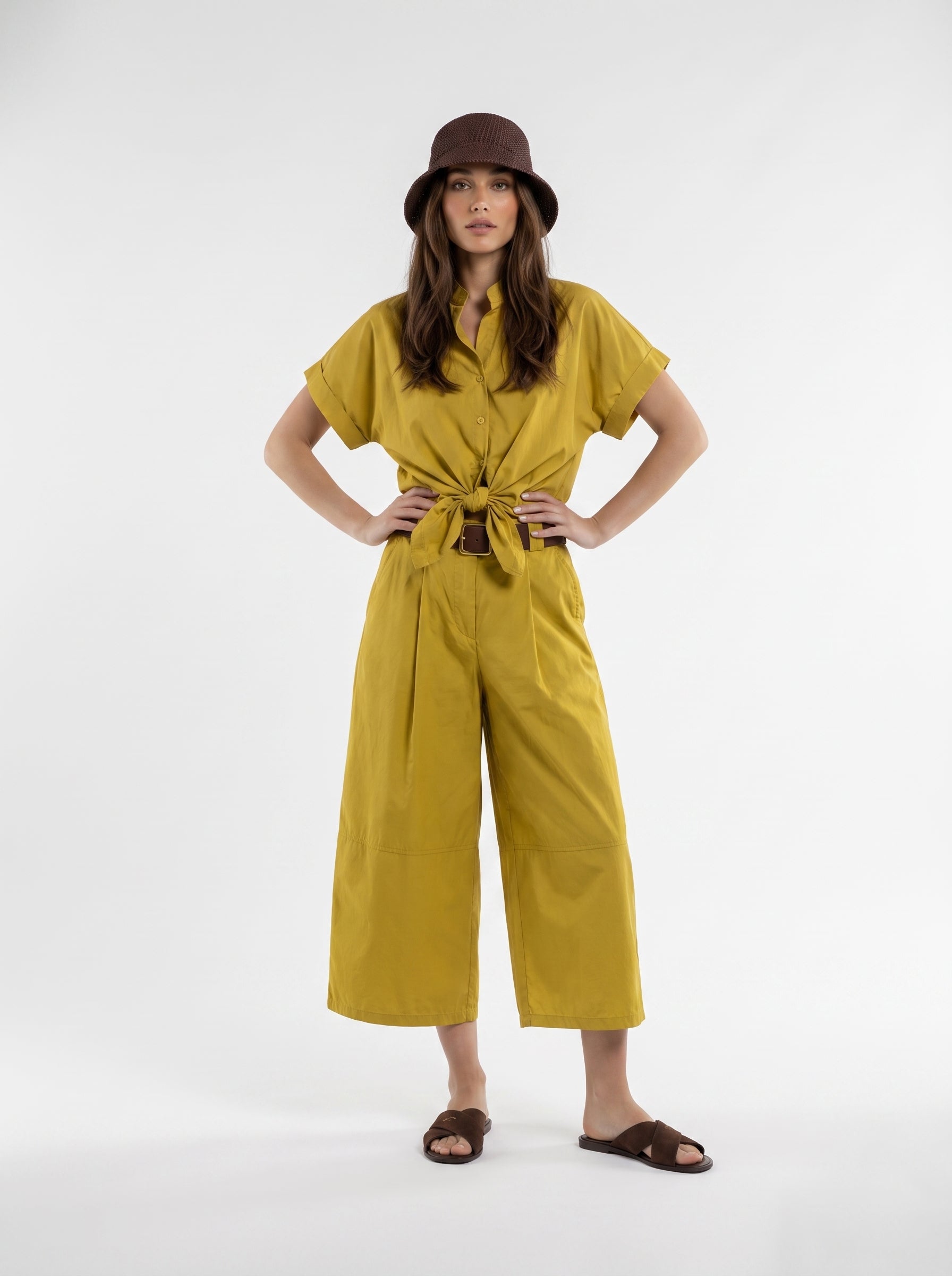 Pantalone Audrey - Senape donna
