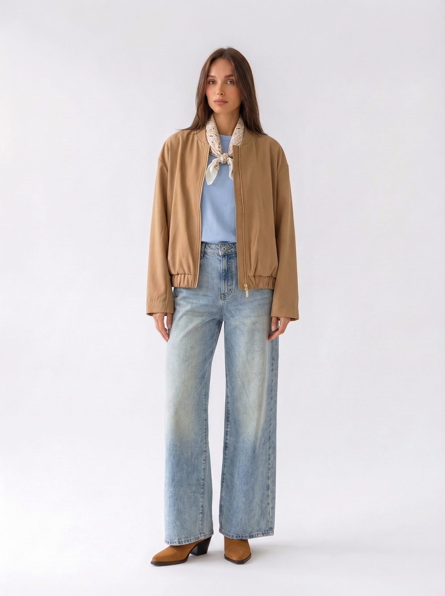 Bomber Noma - cuoio donna