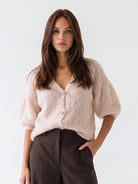 Cardigan Colette – Beige Cardigan donna