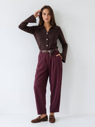 Pantalone Nerissa - Bordeaux Pantalone donna