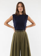 Smanicato Aveline - Blu Maglia donna