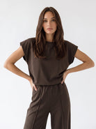 T-Shirt Zaira - Cacao T-Shirt donna