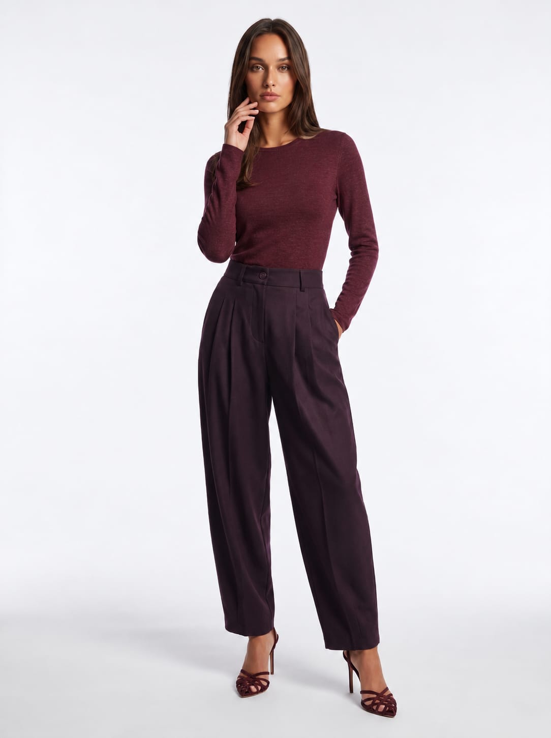 Maglia Serilda – Bordeaux T-Shirt donna