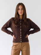 Cardigan Elvira - Marrone Maglia donna