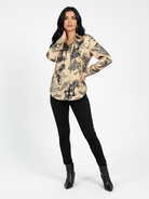 Camicia Eryelle - Beige e nera donna