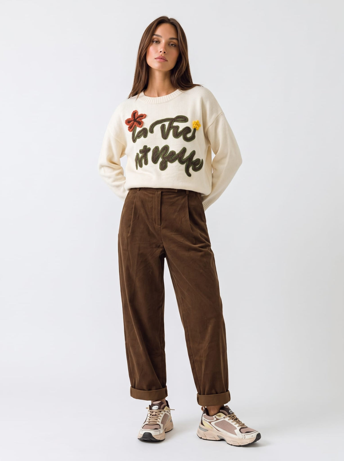 Pantalone Melia - Tabacco donna
