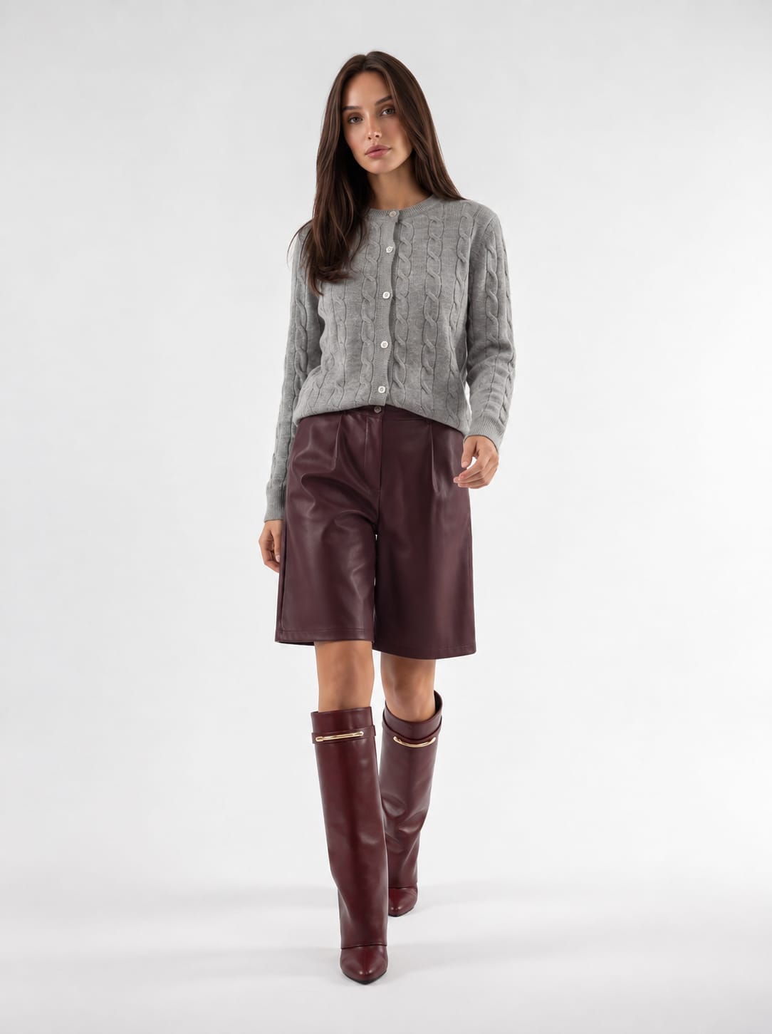 Bermuda Aline – Bordeaux Pantalone donna