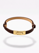 Cintura Elin in vera pelle con fibbia clip – donna