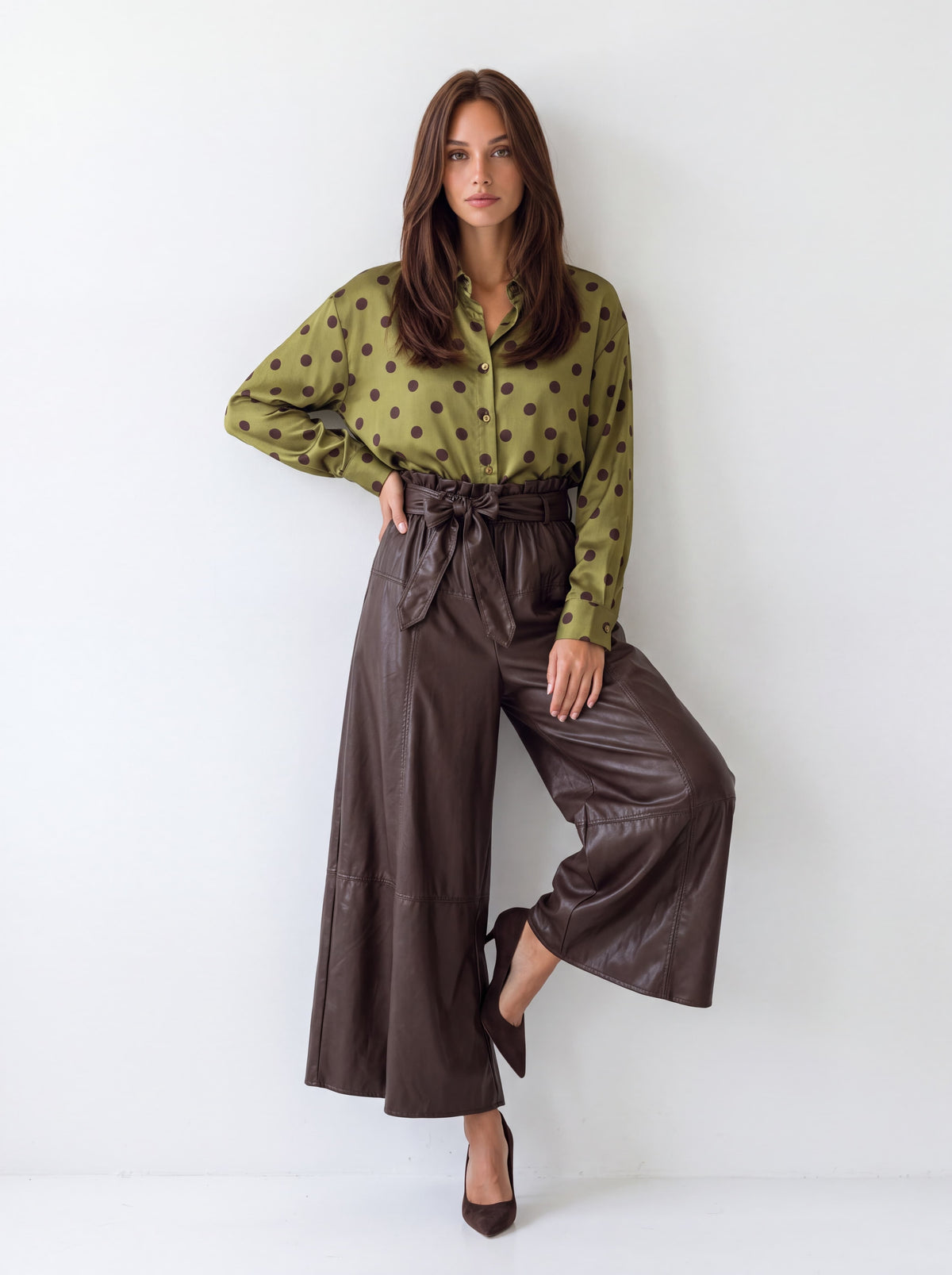 Camicia Eulalie – Verde Olio Camicia donna