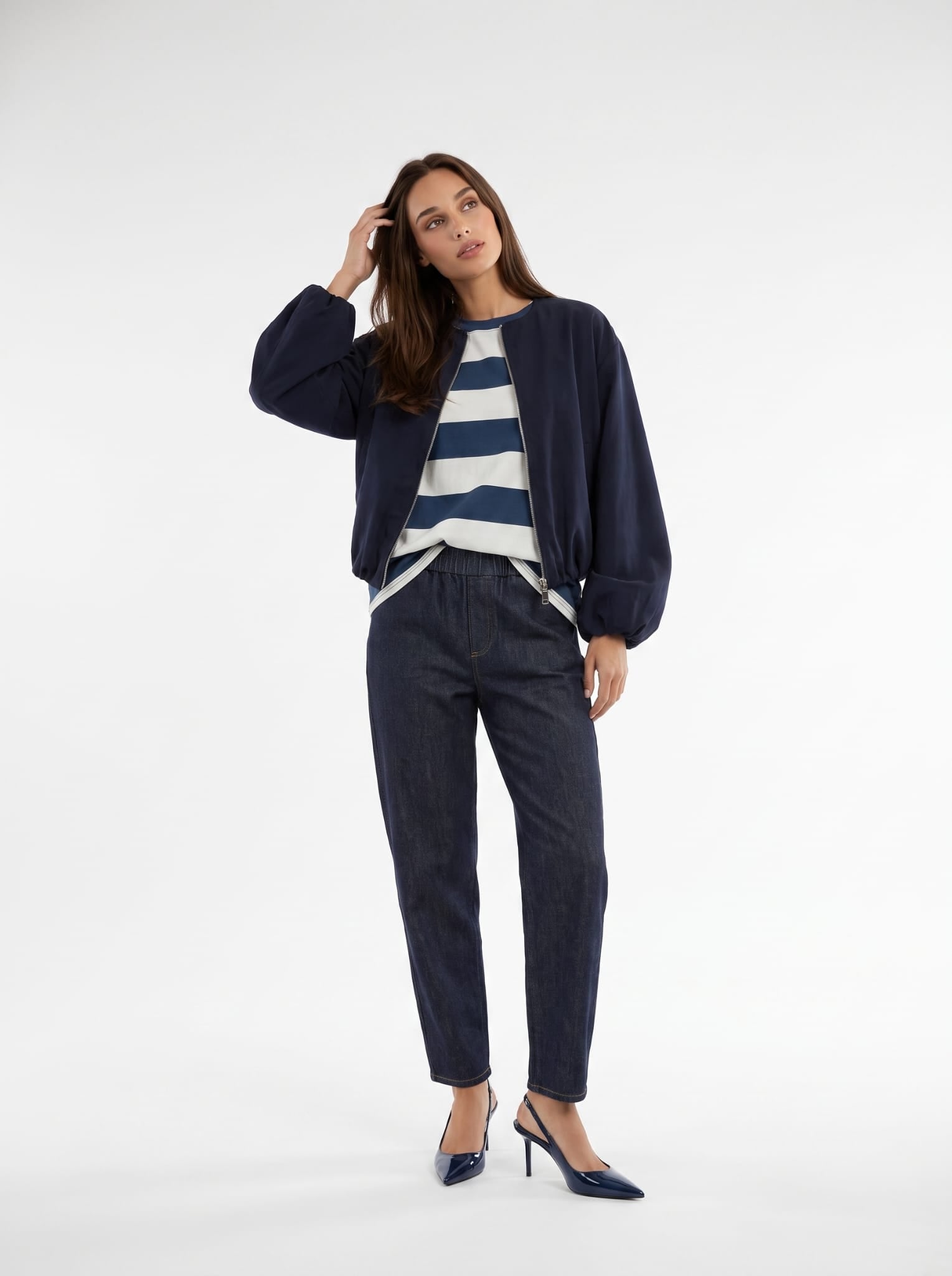 Jeans Samira - Denim Blu Scuro Jeans donna