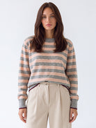 Pullover Roxane – Rosa Cipria / Grigio Mélange Maglia donna
