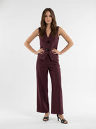 Coordinato Élise - Borgogna donna