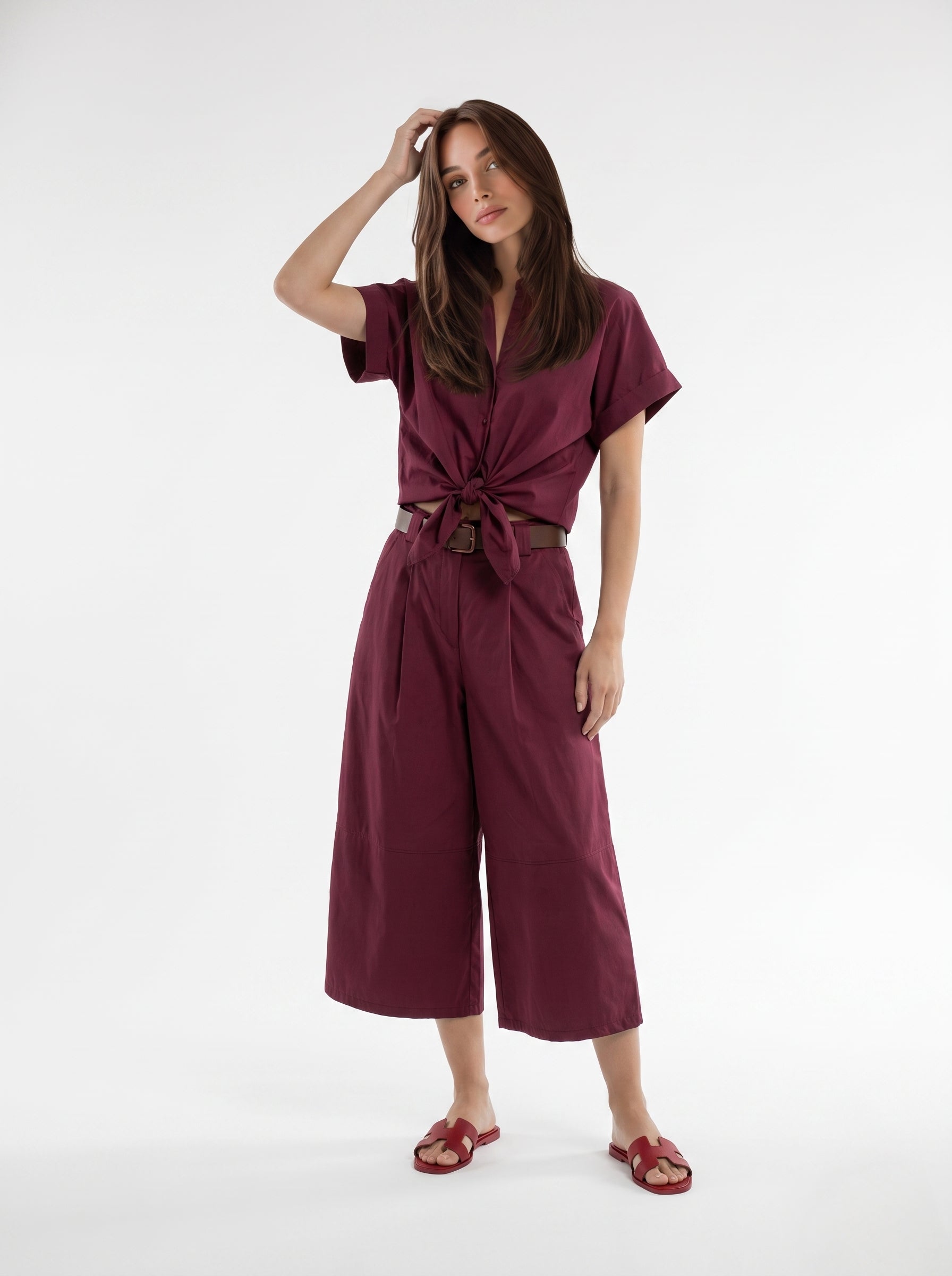 Pantalone Audrey - Bordeaux donna