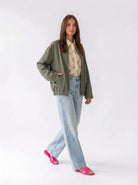 Bomber Noma - Verde militare donna