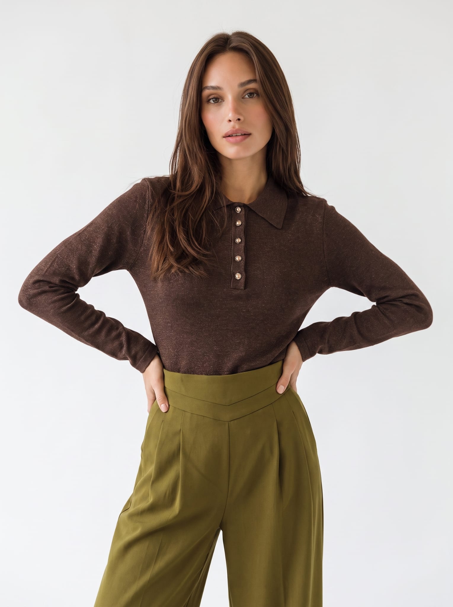 Polo Diletta - Cacao Maglia donna