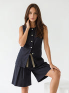 Giacca Smanicata Orlando - Blu navy donna