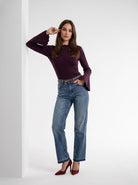 Pull Evania - Bordeaux Maglia donna