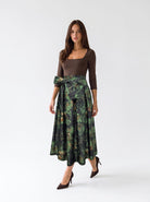 Gonna Solmira – Verde Multicolor Gonna donna