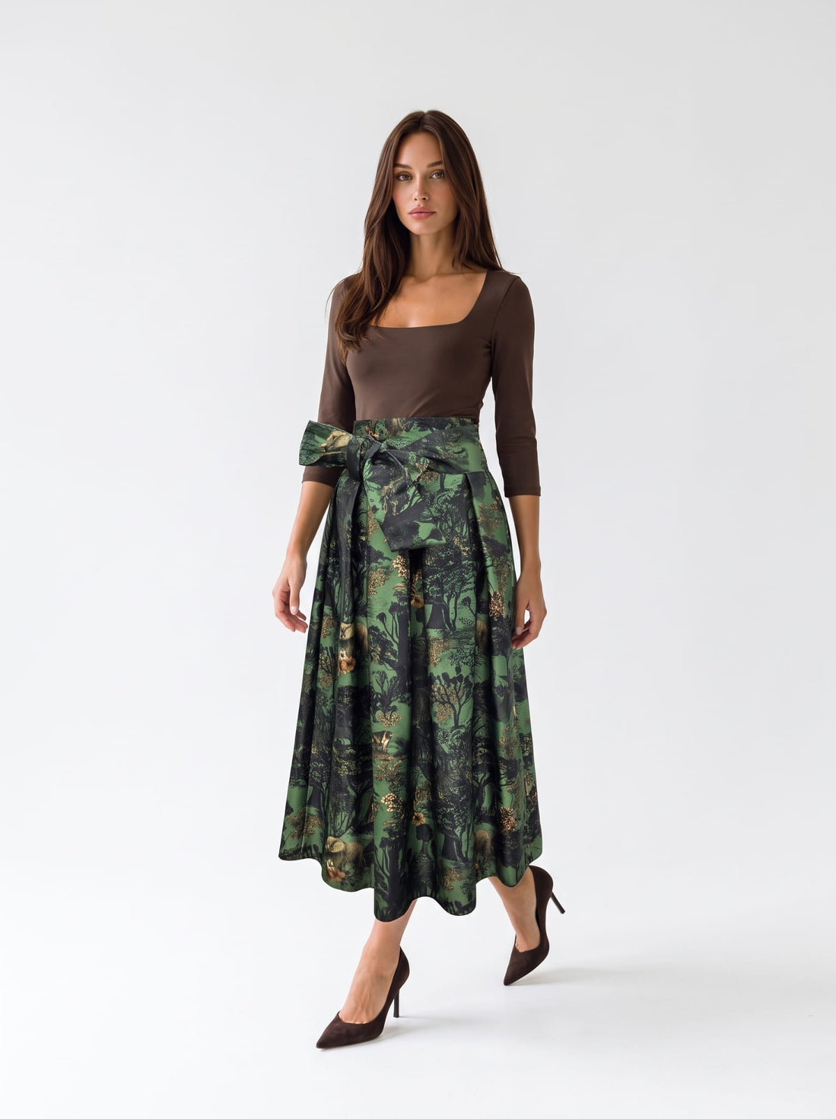 Gonna Solmira – Verde Multicolor Gonna donna