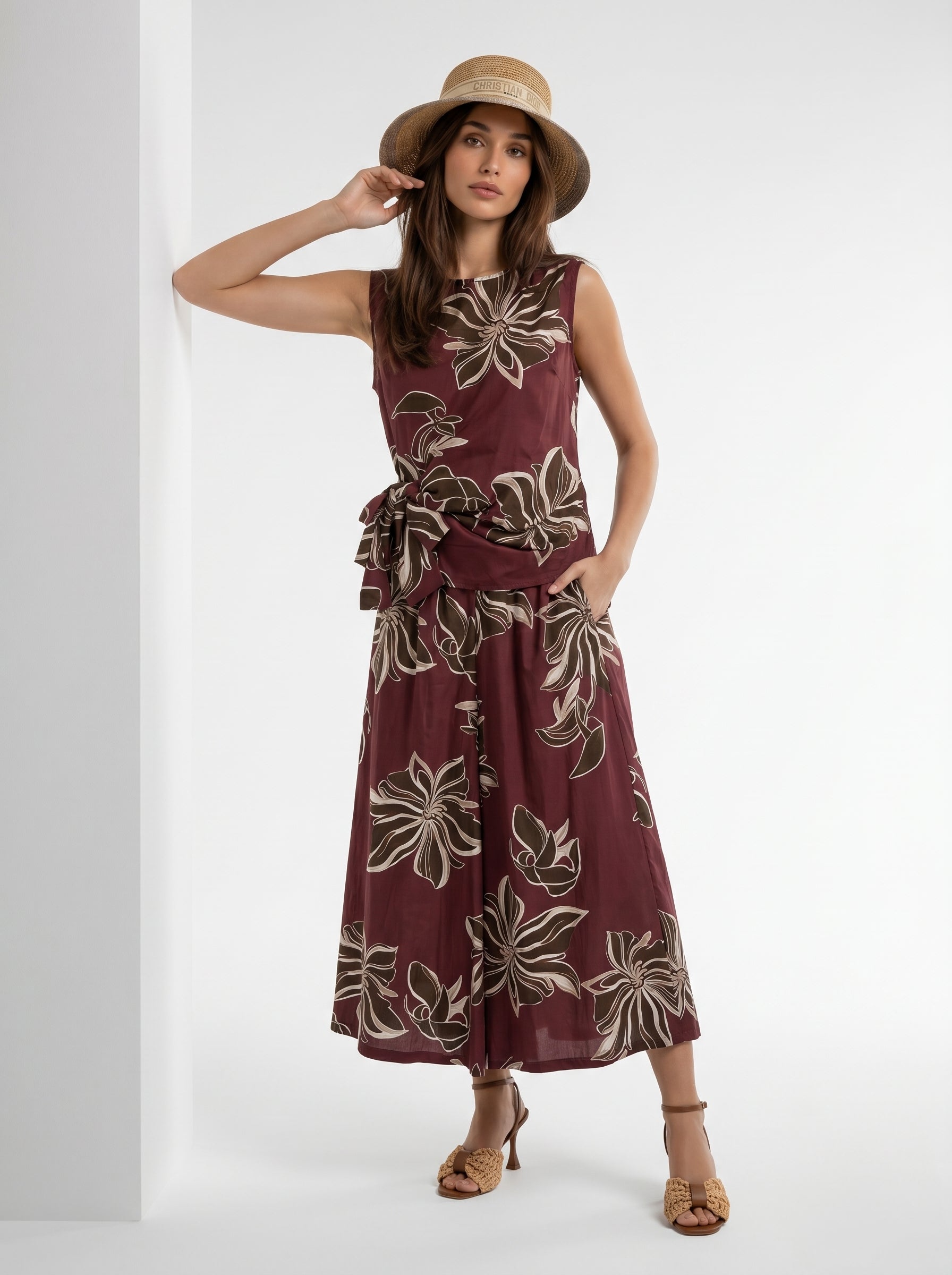 Camicia Amal - Bordeaux donna