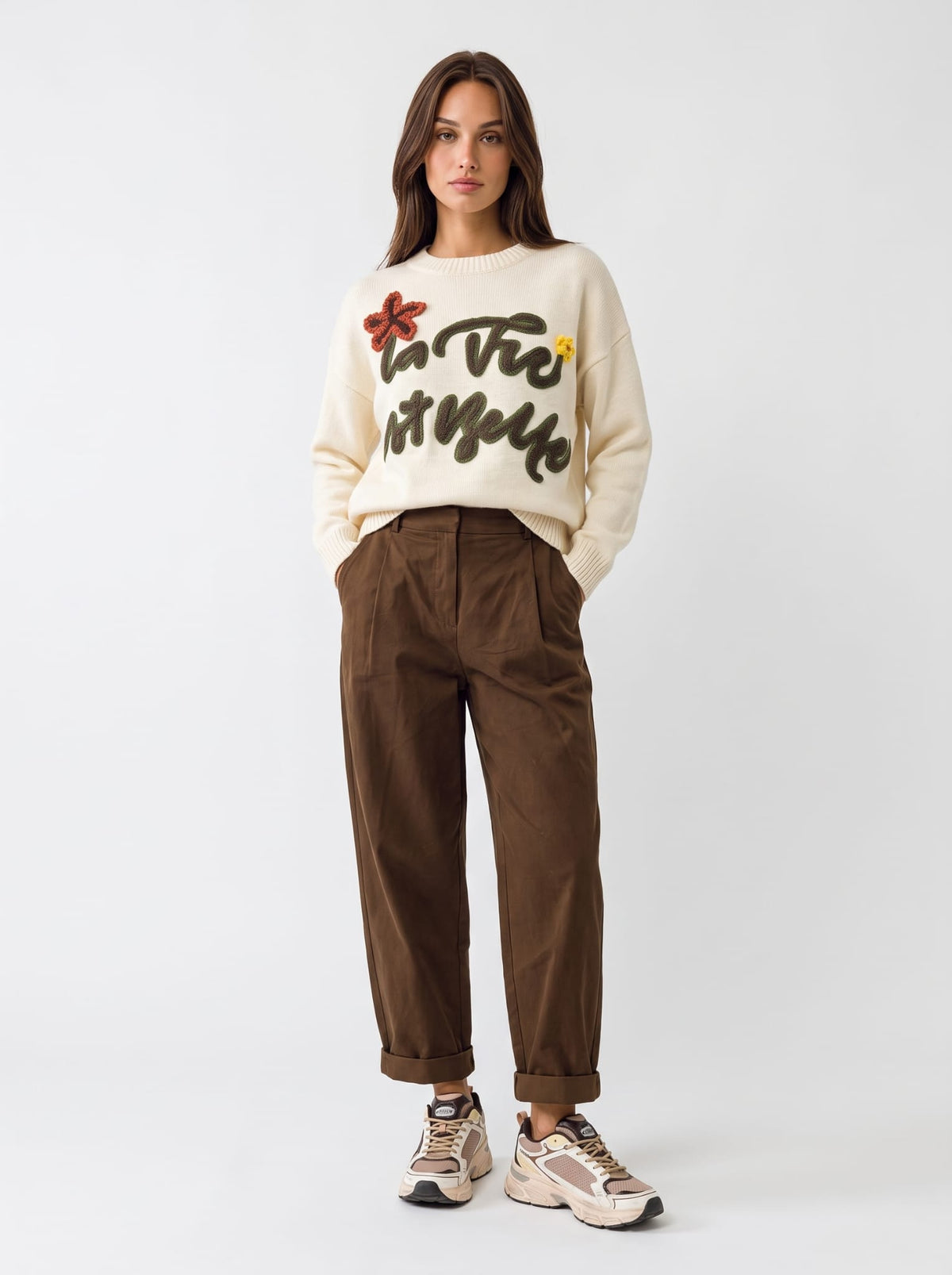 Pantalone Melia - Tabacco donna