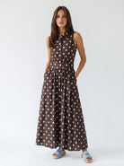 Abito Fiordaliso - Marrone a pois donna
