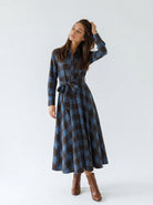 Abito Giselle - Marrone e Celeste donna