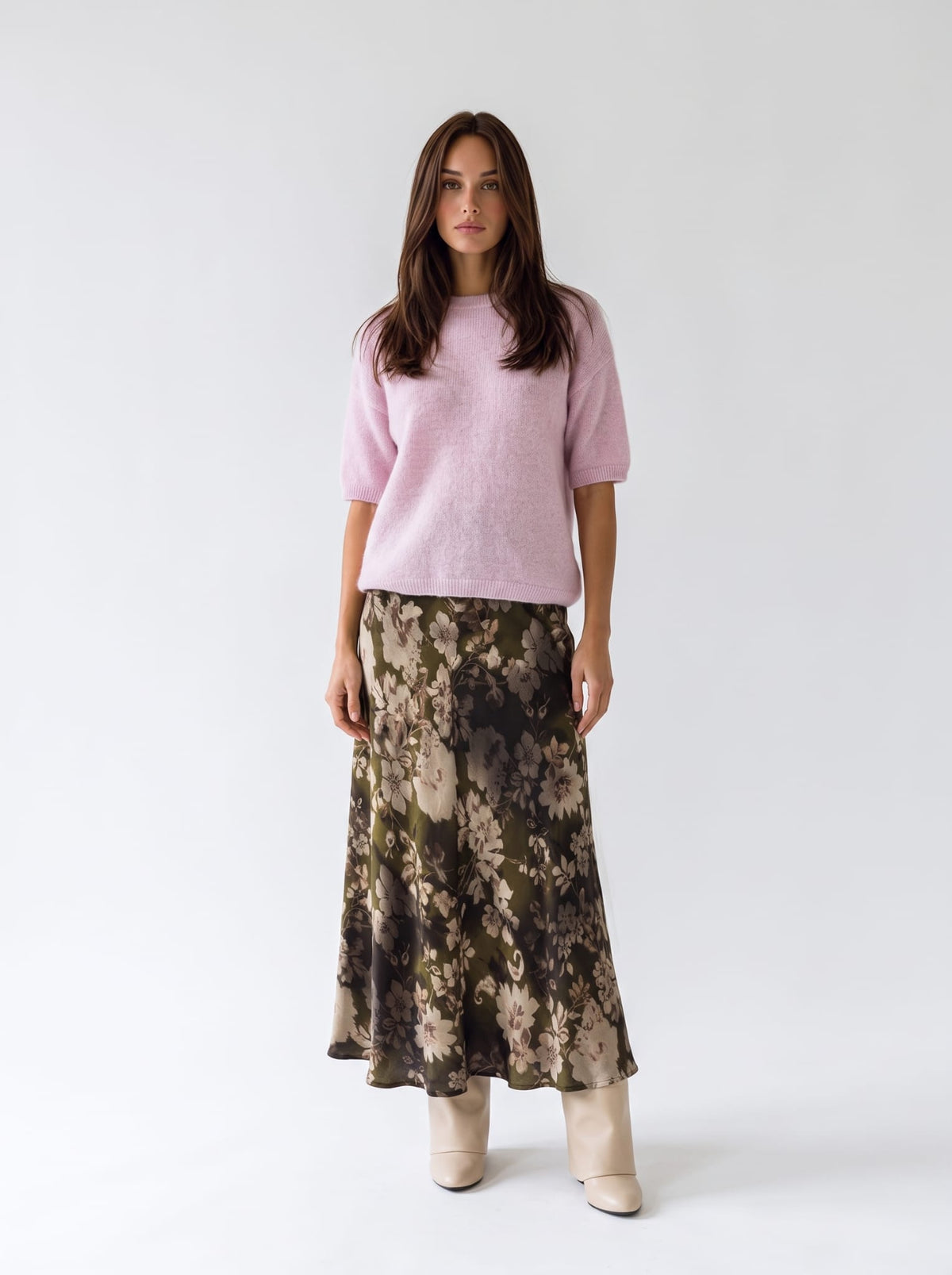 Gonna Vianne – Fantasia Verde Oliva Gonna donna