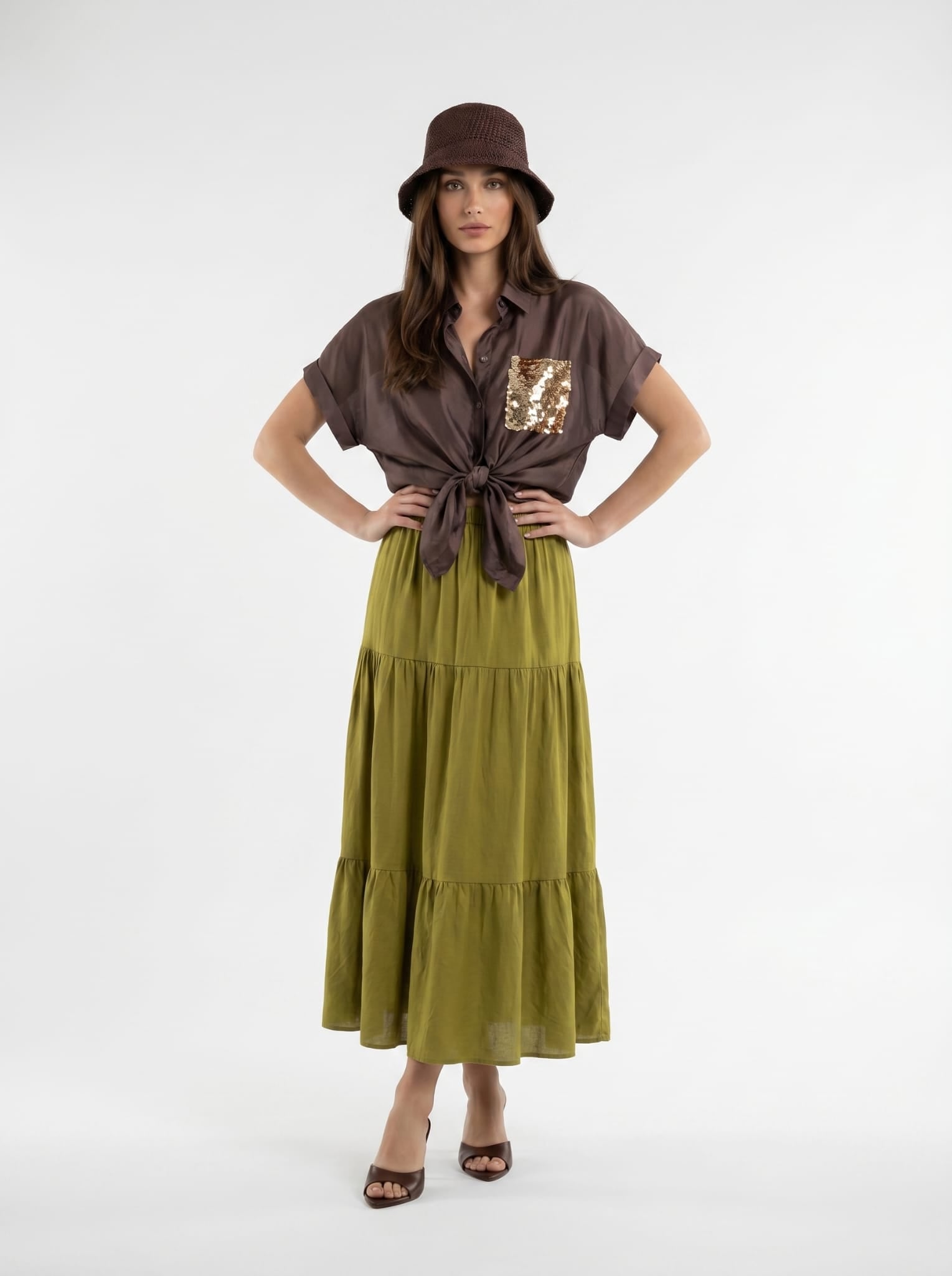 Camicia Samara - Marrone donna