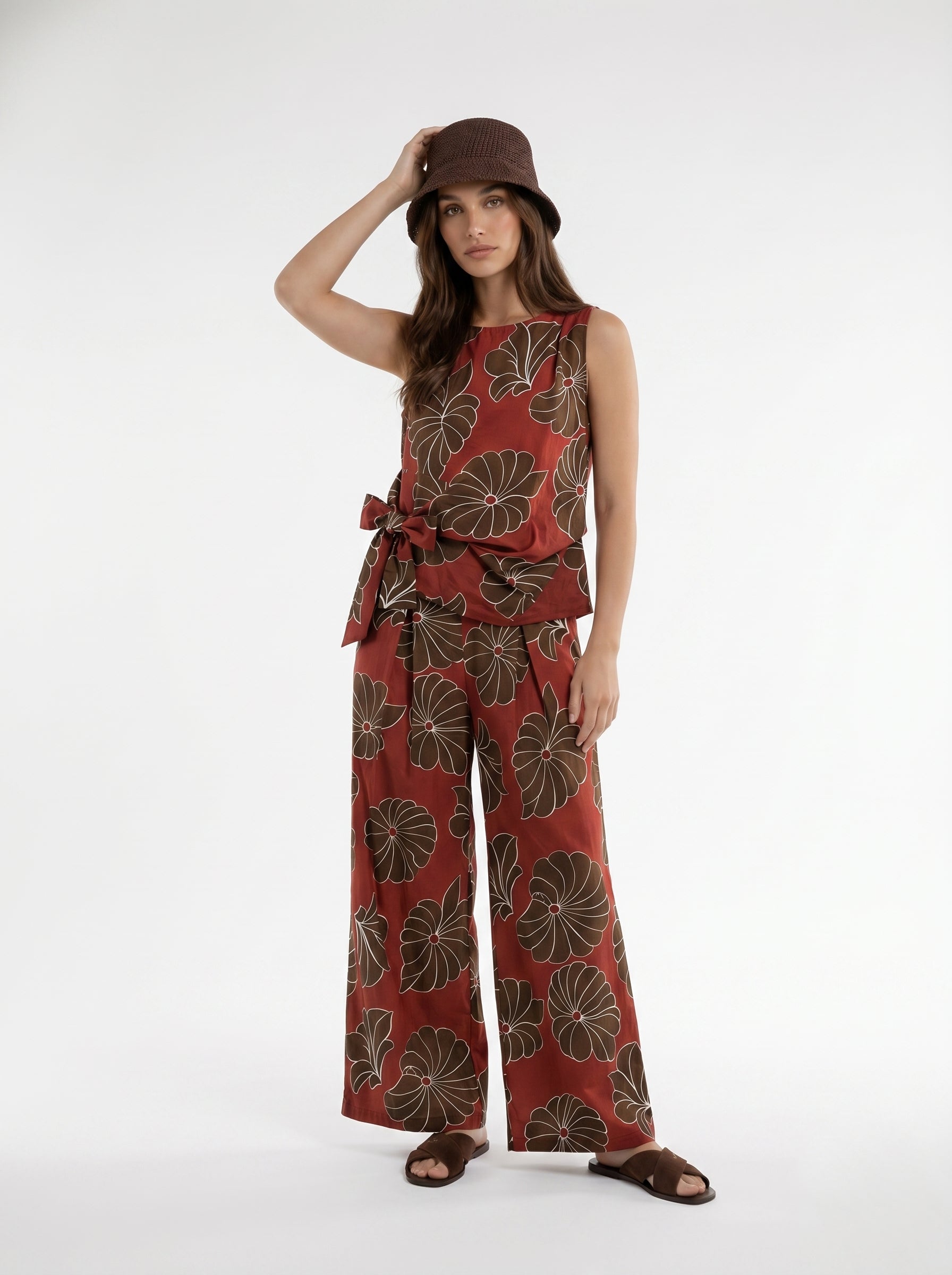 Pantalone Selene - Bordeaux donna