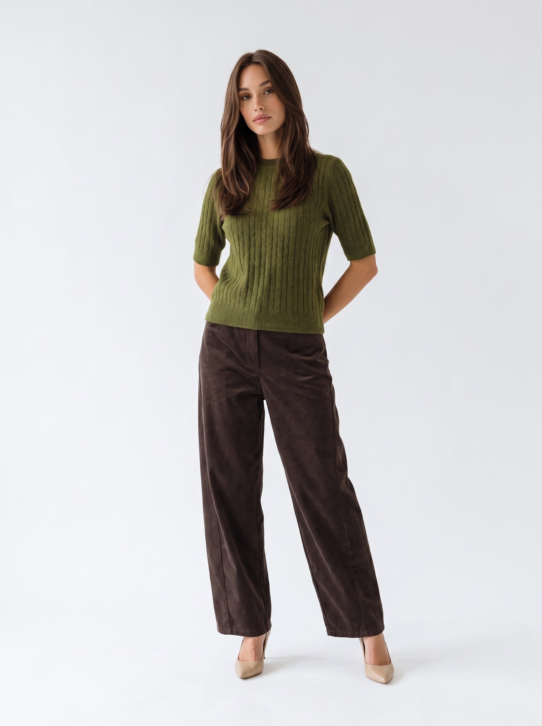 Pantalone Afra - Marrone Pantalone donna