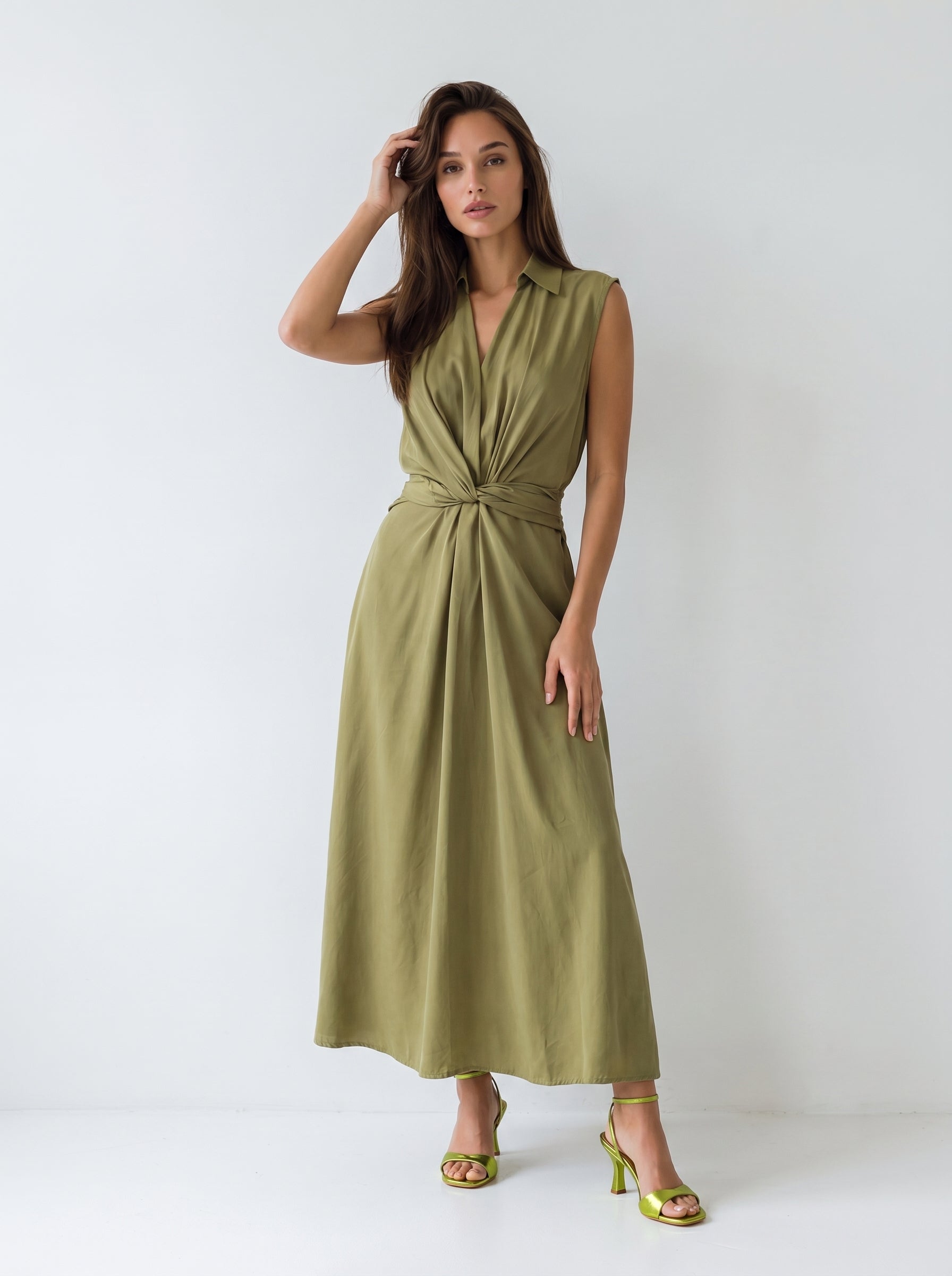 Abito Dafne - Verde olio donna