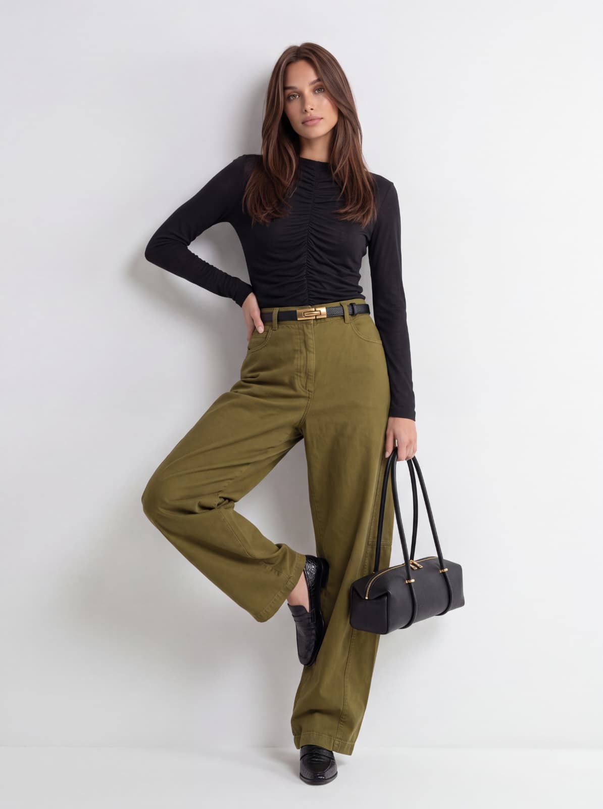 Pantalone Aurore – Verde Oliva Pantalone donna