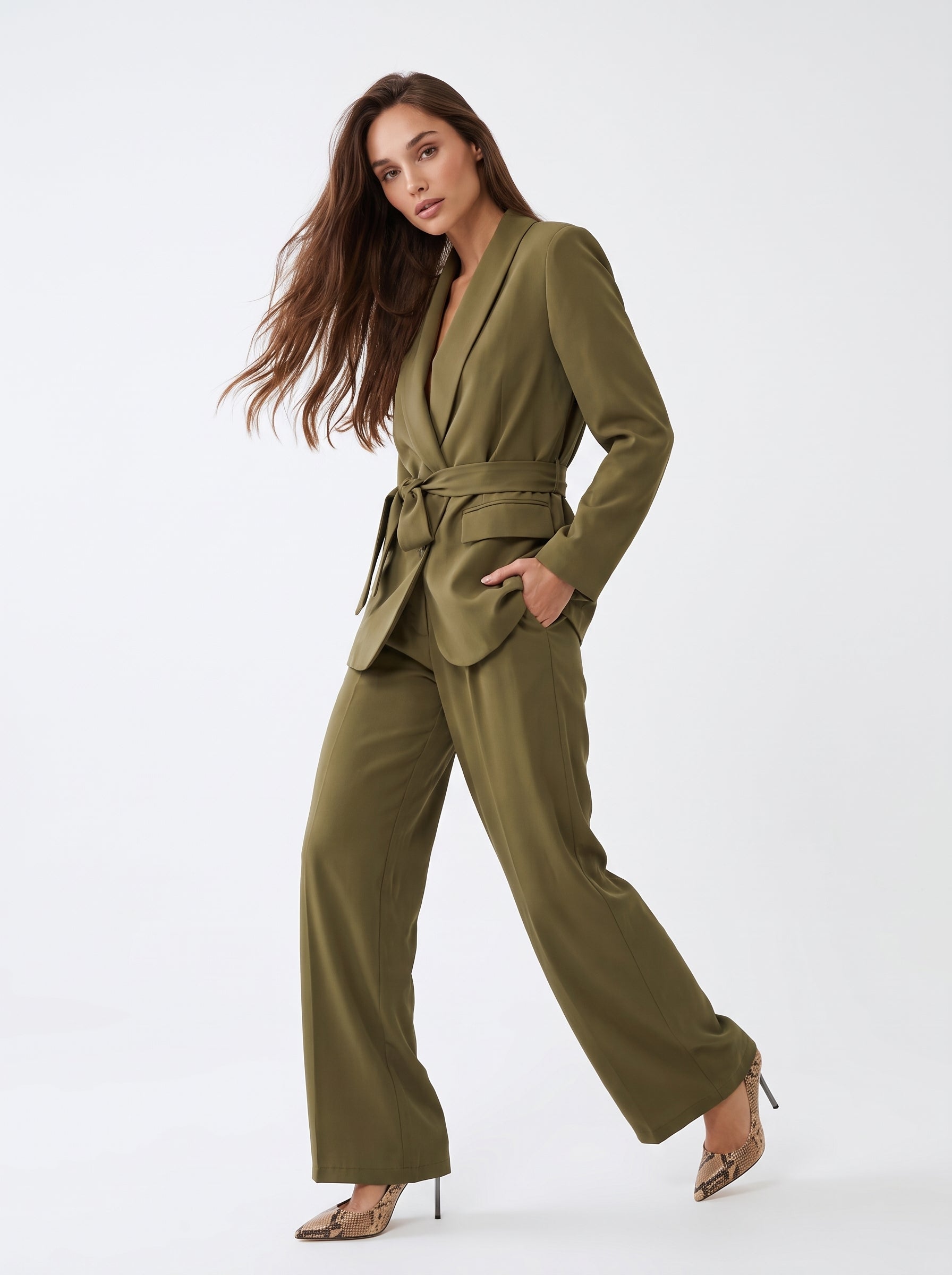 Tailleur Esperia - Verde oliva Tailleur donna