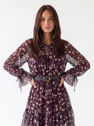 Abito Léontine – Bordeaux Multicolor Abito donna