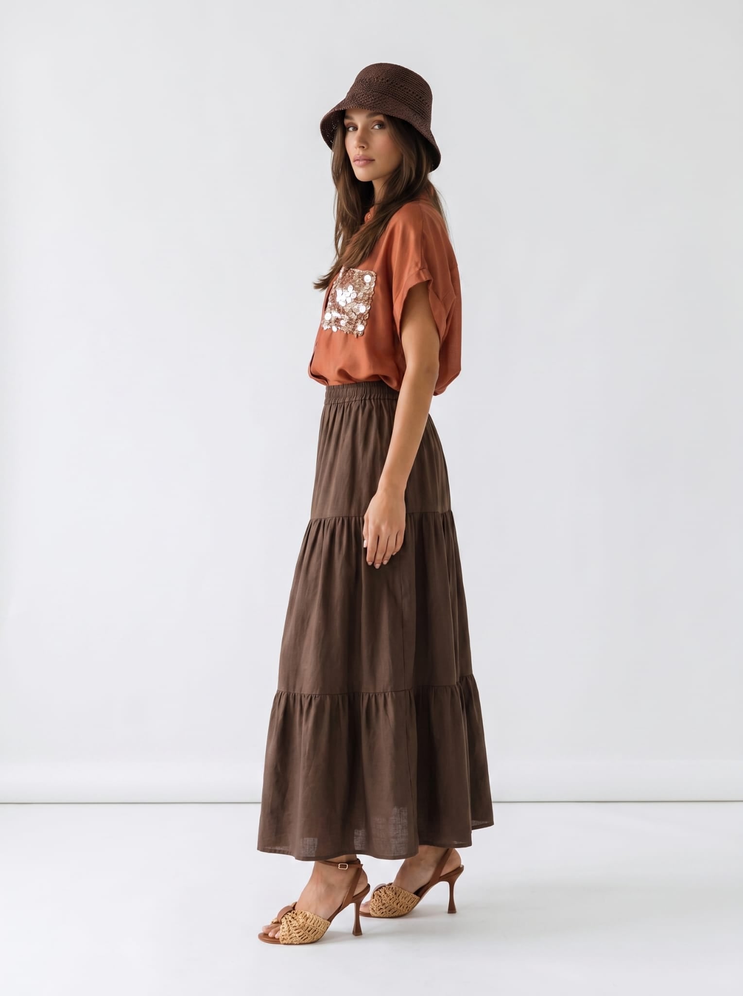 Gonna Samantha - Marrone donna