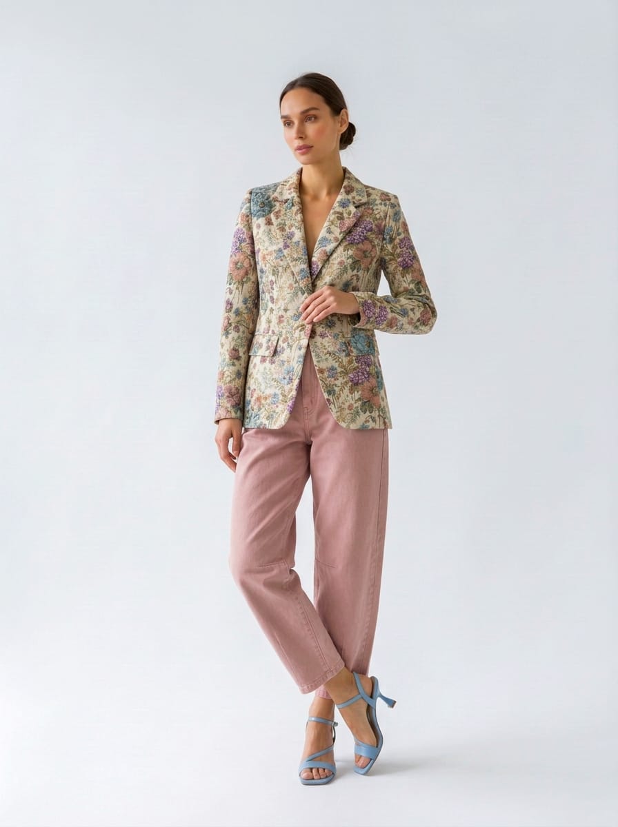 Pantalone Olivia in cotone - Rosa donna