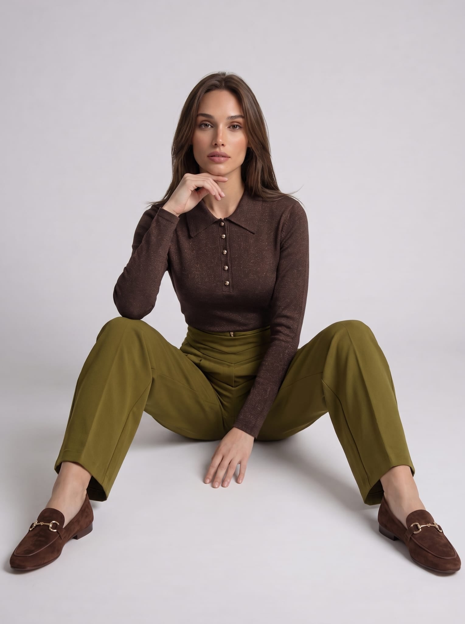 Polo Diletta - Cacao Maglia donna