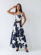 Abito Noa - Blu fantasia donna